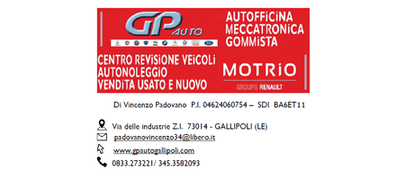 GPauto Gallipoli - Noleggio Officina CENTRO REVISIONI